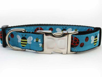 Lady Bugs and Bumble Bees Dog Collars