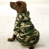 pink camo dog hoodie