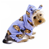 Silly Monkey Fleece Pajamas (Lavender)