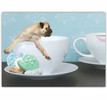 Pug Coffee Cup Holiday Card