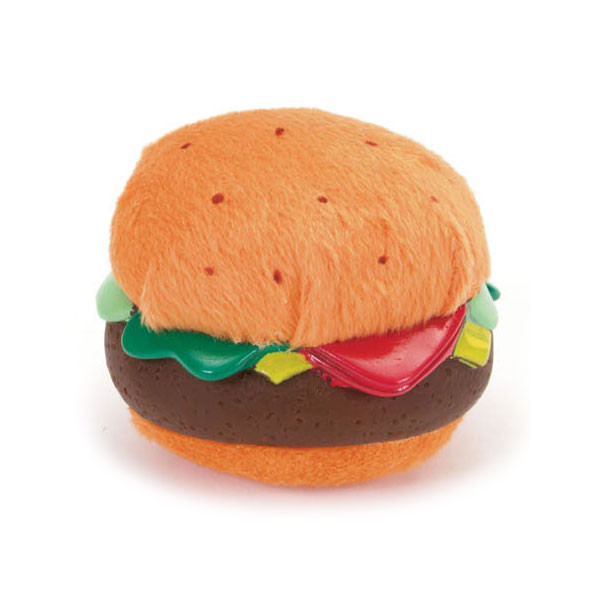 cheeseburger dog toy