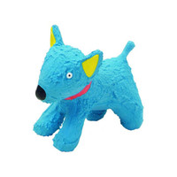 Small Blue Dog Latex Toy
