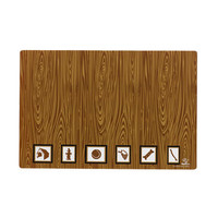 Plywood Picture Wood Grain Dog Placemat