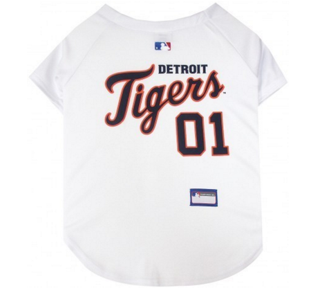 detroit tigers button up jersey