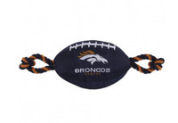 Denver Broncos Nylon Football Dog Toy