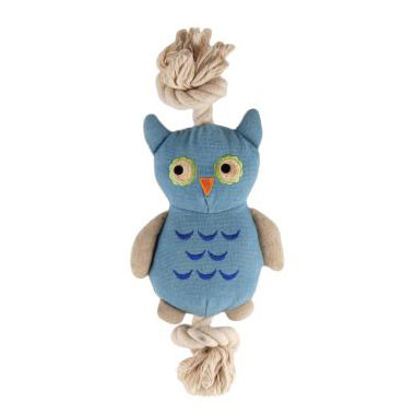Natural Cotton Canvas Owl Rope Toy