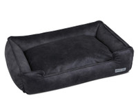 Faux Suede Lounge Dog Bed