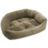 Ripple Velour Napper Dog Bed