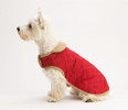 Dog Gone Smart Nanosuede Quilted Dog Jacket in Red