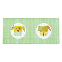 Comic Puppy Green & Brown Pet Placemat