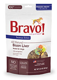 Bravo Bonus Bites Freeze Dried Buffalo Liver Treats