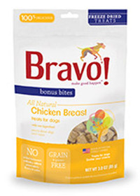 Bravo Bonus Bites Freeze Dried Chicken Breast Treats
