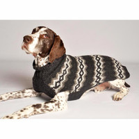 Grey Diamonds Dog Sweater