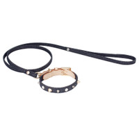 Louisdog Denim Day Out Dog Collar & Leash Set