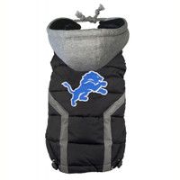 Detroit Lions Dog Puffer Vest