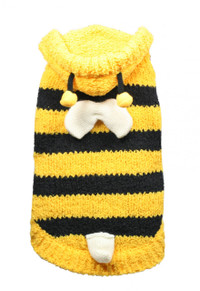 Chenille Bumble Bee Sweater Hoodie