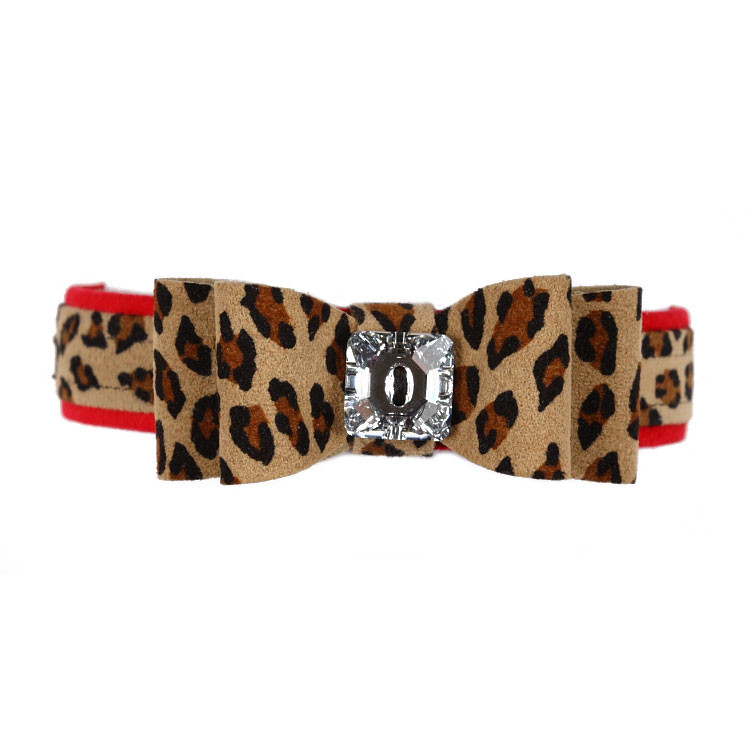 big bow dog collar