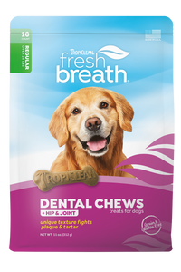 Tropiclean Fresh Breath Dental Chews - Hip & Joint Regular
