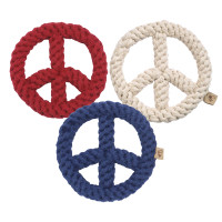 Peace Sign Rope Dog Toys