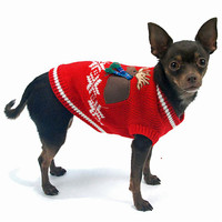 Oscar Newman Moose Lodge Dog Sweater Vest