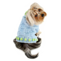 Square Knit Turtleneck Dog Sweater