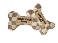 Chewy Vuiton Checker Bone Dog Toy