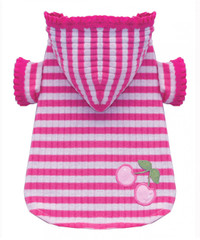 Pink Stripe Cherry Hoodie