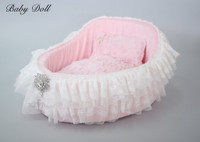 Luxurious Lace Dog Crib Bed