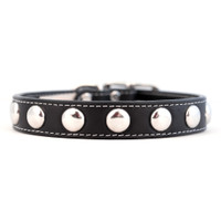 Silver Studded Leather Collars