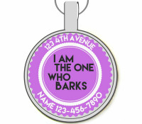 I Am The One Who Barks Silver Pet ID Tags