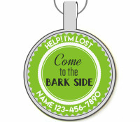 Come to the Bark Side Silver Pet ID Tags