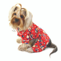 Winter Bear Flannel Dog Pajamas