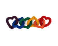 6 Chain Rainbow Rope Dog Toy