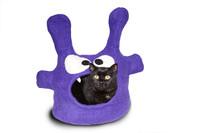 Purple Monster Felted Cat Cave