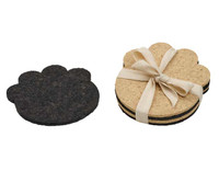Paw Recycled Rubber Coaster Set