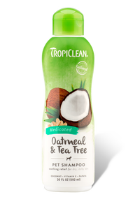 Tropiclean Oatmeal & Tea Tree Medicated Dog Shampoo