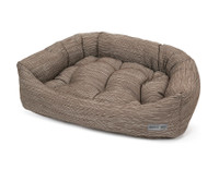 Textured Woven Napper Dog Bed