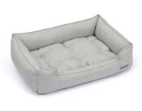 Textured Woven Sleeper Dog Bed