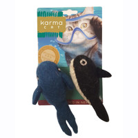 Felted Whale & Orca Toy - 2 Pack
