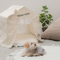 Louisdog Peekaboo Ecru Dog House