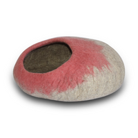 Rose Ombre Felted Cat Cave