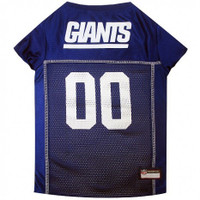 New York Giants Dog Jersey - Blue Trim