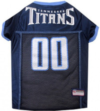 Tennessee Titans Dog Jersey - Blue Trim