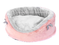 Powder Pink and Polka Dot Dog Bed