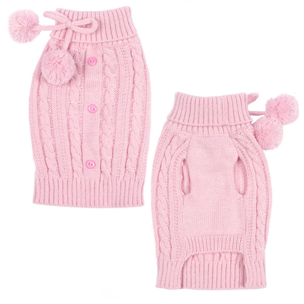 pink cable knit sweater