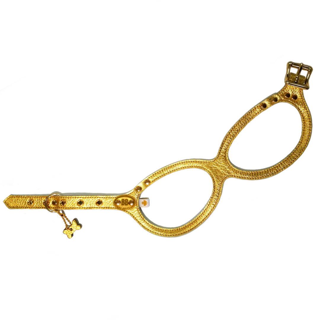 gold dog harness