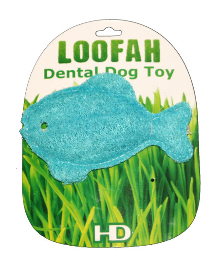 loofah dental dog toy