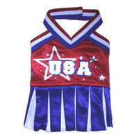 USA Cheerleader Dog Costume
