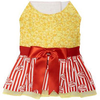 Movie Theater Popcorn Dog Dress with Matching Leash