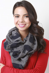Elephant Design Scarf